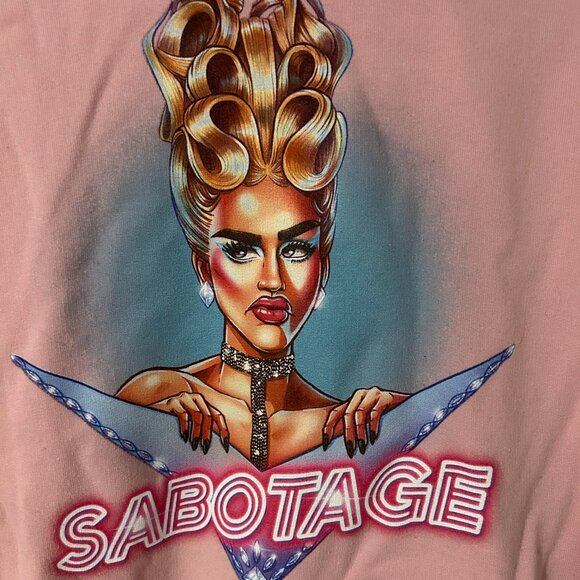 Miss Fiercalicious Pink Sabotage Hoodie Drag Queen RuPaul's Drag Race Canada - Picture 4 of 6